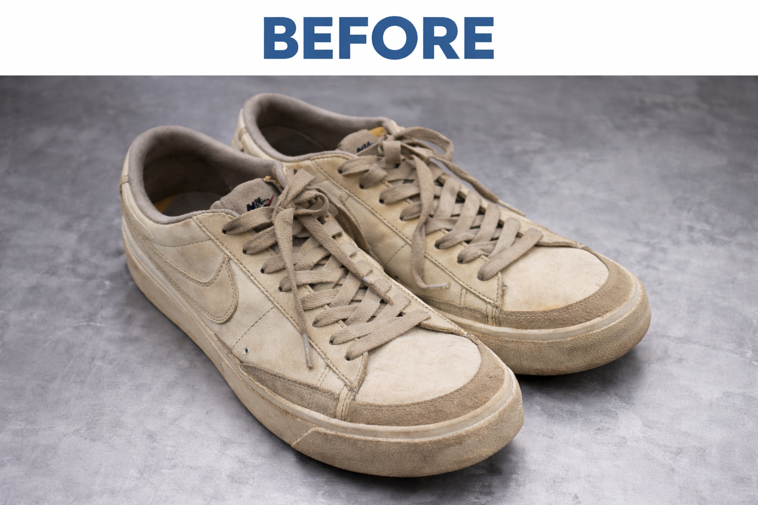 Nike Shoe before Shoe Cleaning